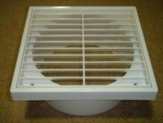 Half Chevron Plastic Wall Grille (125 mm)