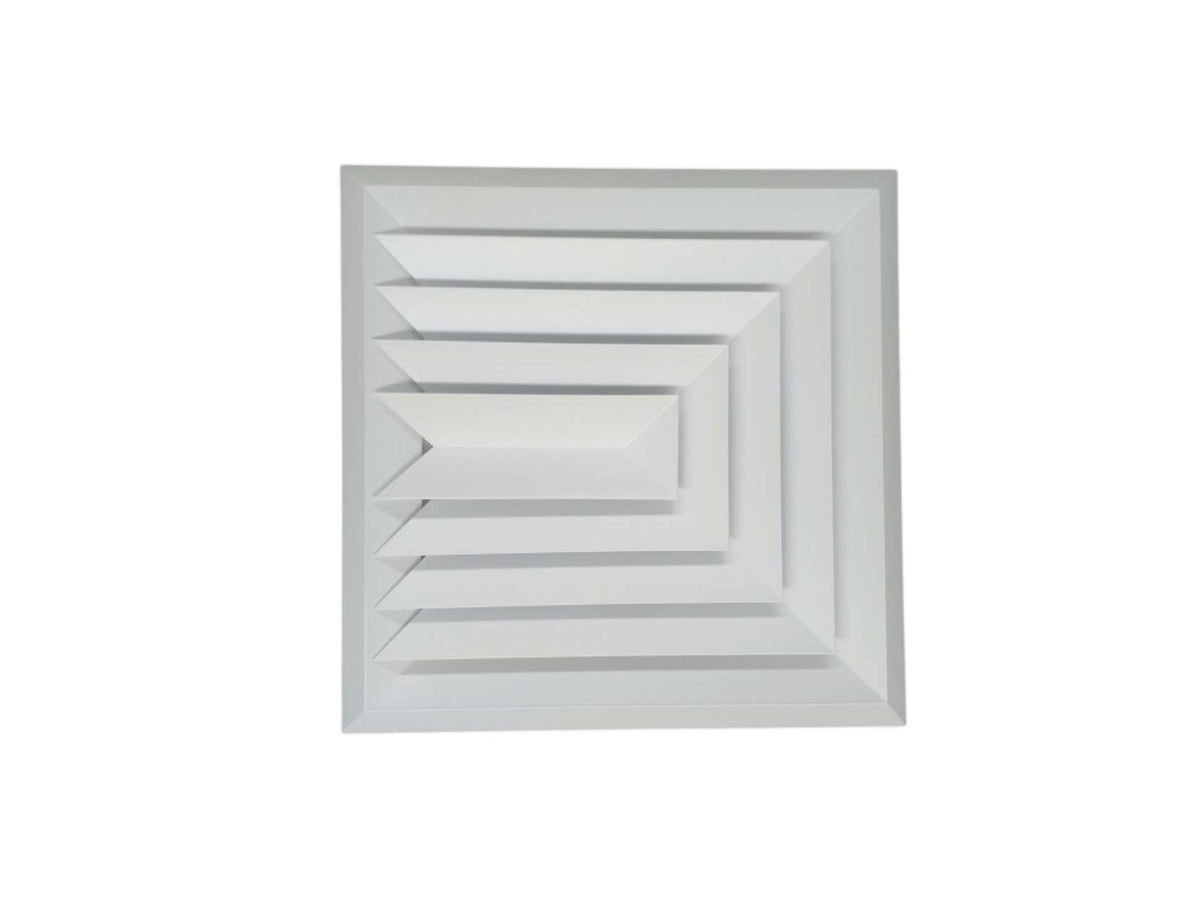 Bevelled Edge Supply Air Diffuser 3 Way 410 x 410 (mm) - Air Junction