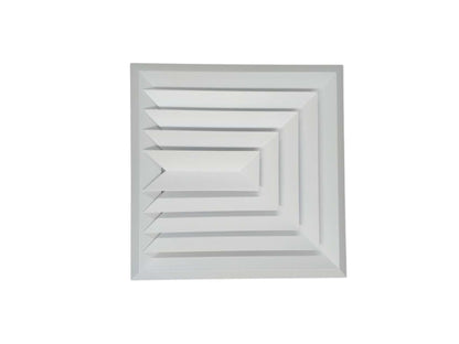 Bevelled Edge Supply Air Diffuser 3 Way 410 x 410 (mm) - Air Junction