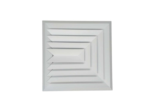 Bevelled Edge Supply Air Diffuser 3 Way 410 x 410 (mm) - Air Junction