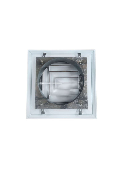 Bevelled Edge Supply Air Diffuser 3 Way 410 x 410 (mm) - Air Junction