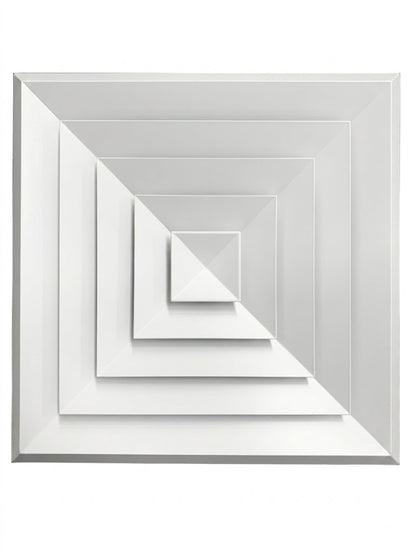 Bevelled Edge Supply Air Diffuser 4 Way 410 x 410 (mm) - Air Junction