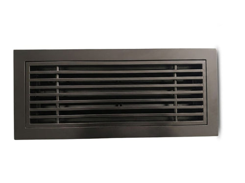 Linear Bar Grille Removable Core | Modern HVAC Grilles-Black Colour - Air Junction