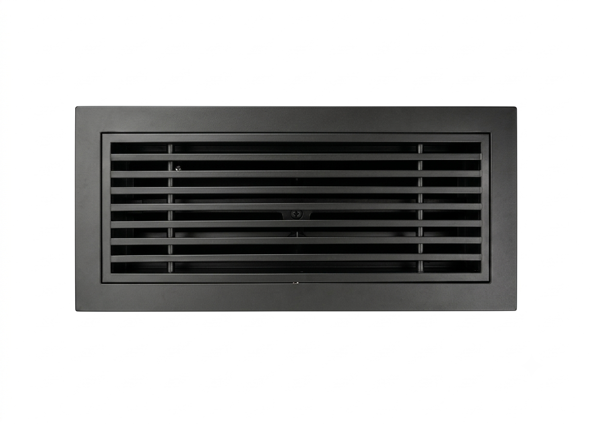 Linear Bar Grille Removable Core Black | Modern HVAC Grille Australia