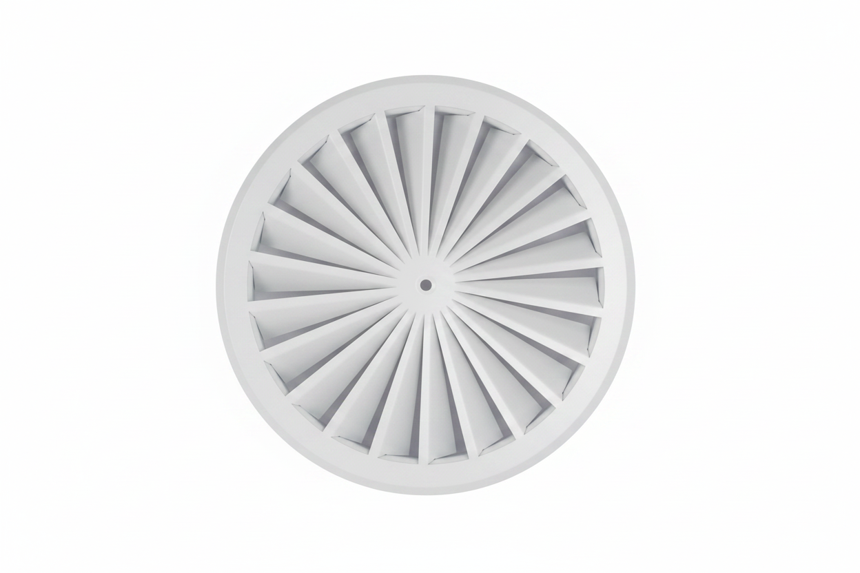Ceiling Swirl Air Diffuser-Round | High-Induction HVAC Diffuser - Air ...