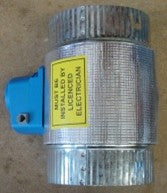 KW Motorised Damper Zones 24v - Metal Barrel (10" / 250 mm)