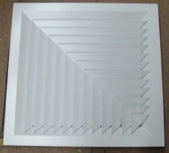 Lay-In Face Supply Air Diffuser, 2 Way Cnr (595 x 595 mm)